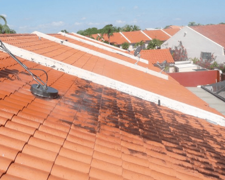 Pressure Wash Gold Coast. Using a high pressure surface cleaner is an option for roof washing if no chemicals are requested.