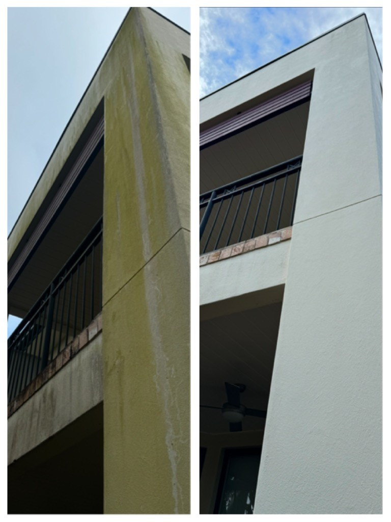 Soft wash of a tile roof in Hope Island on the Gold Coast.
