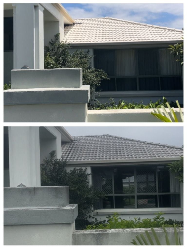 Pressure Wash Gold Coast using soft wash for an enhanced curb appeal.